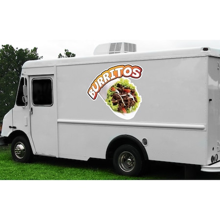 Signmission Safety Sign, 9 in Height, Vinyl, 6 in Length, Burritos, D-DC-12-Burritos D-DC-12-Burritos